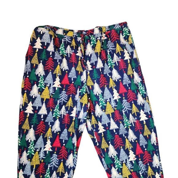 Hanna Andersson Holiday Trees Pajama Pants Womens Size XL Multicolor - Picture 2 of 7